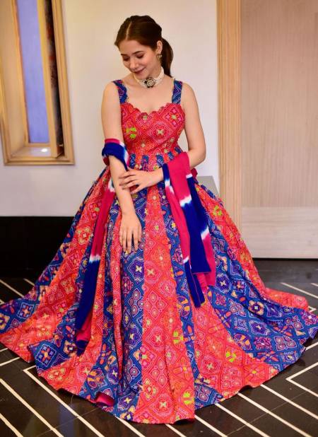 Multi Colour Alfaaz 5 New Designer Fancy Festive Wear Long Gown With Dupatta Collection 5004